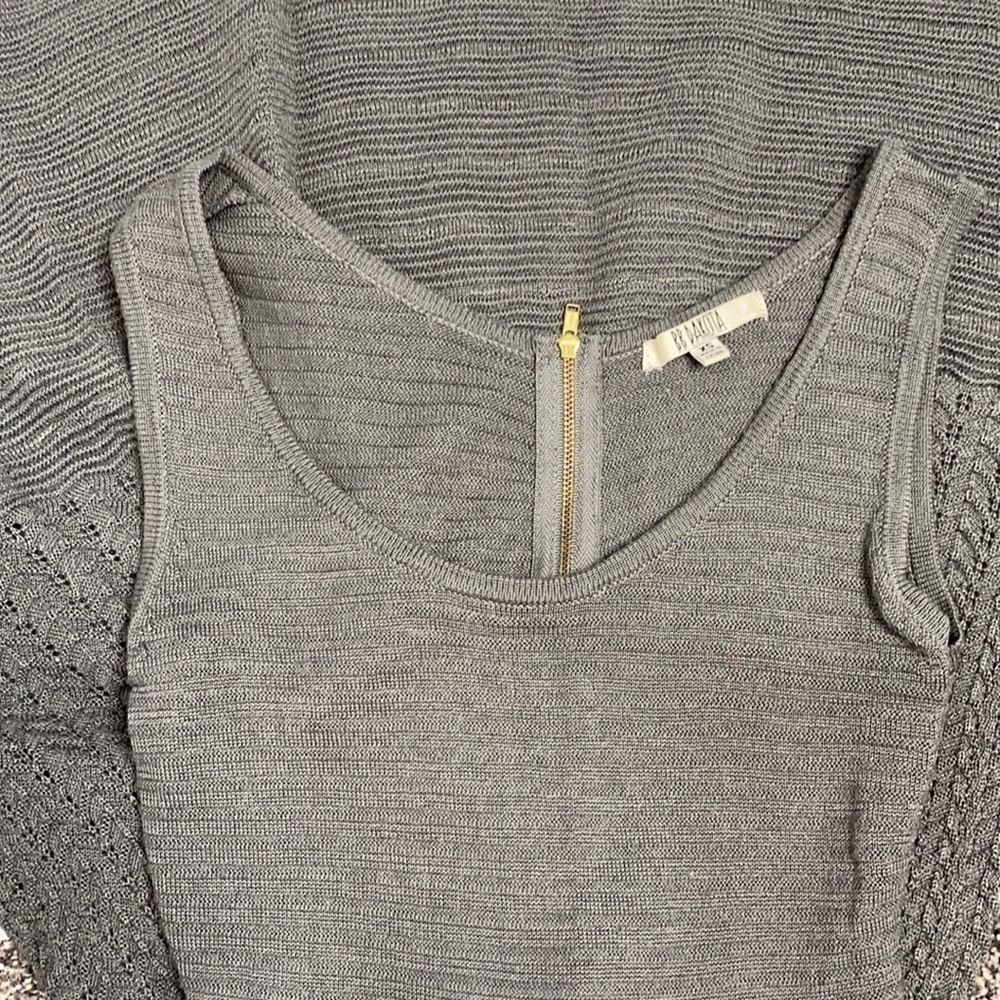 B.B. Dakota Gray Wool Blend Sleeveless Dress XS - Picture 3 of 11